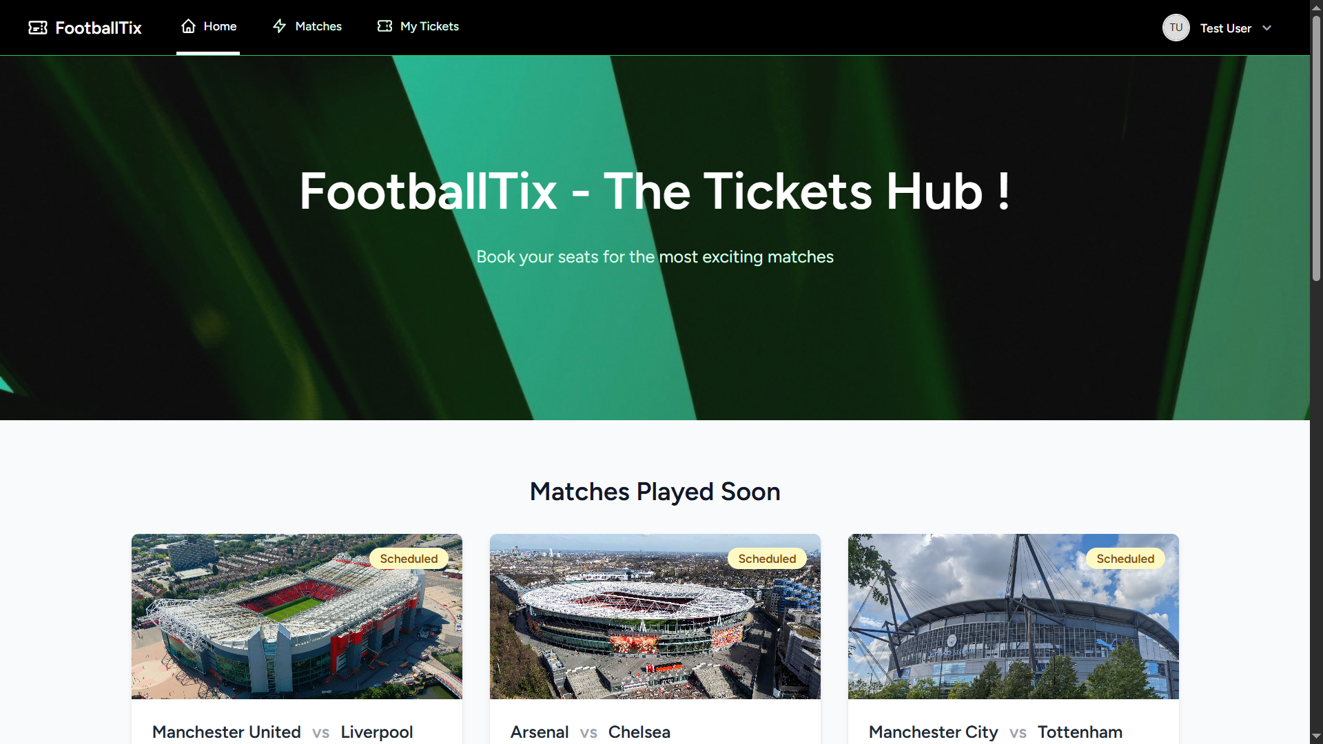 FootballTix - Réservation de Billets